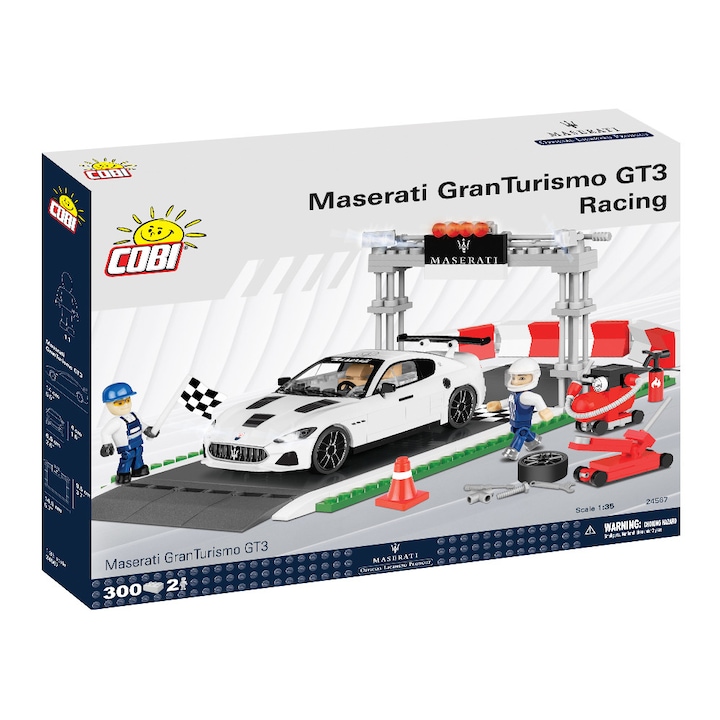 Set de constructie Cobi, Maserati Granturismo GT3 Racing , 300piese