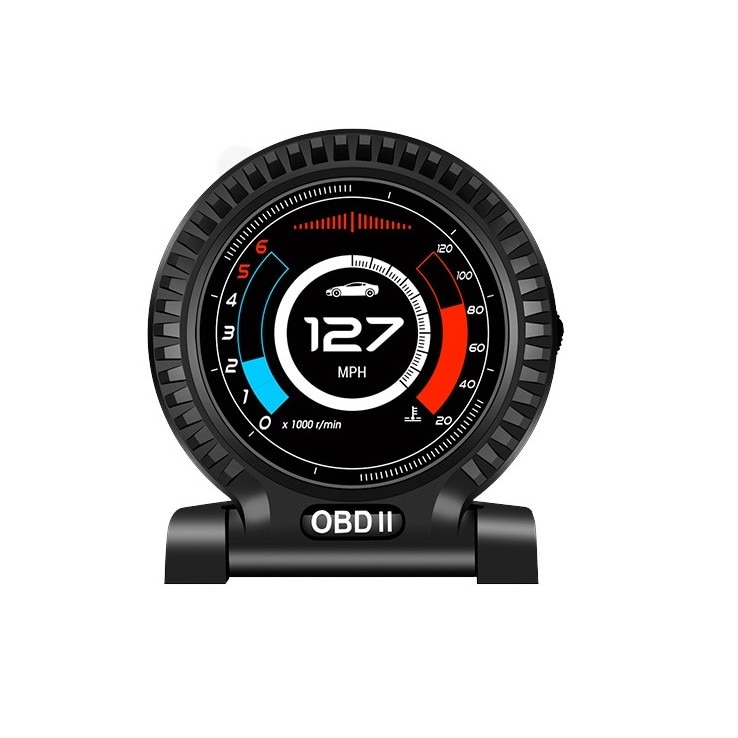 Display de bord pentru parbriz cu afisaj digital, de tip HUD, sistem OBD2, F10