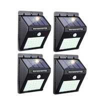 set 4 lampi solare de perete cu senzor de miscare si lumina 30 led-uri negru imagen 40_0_
0