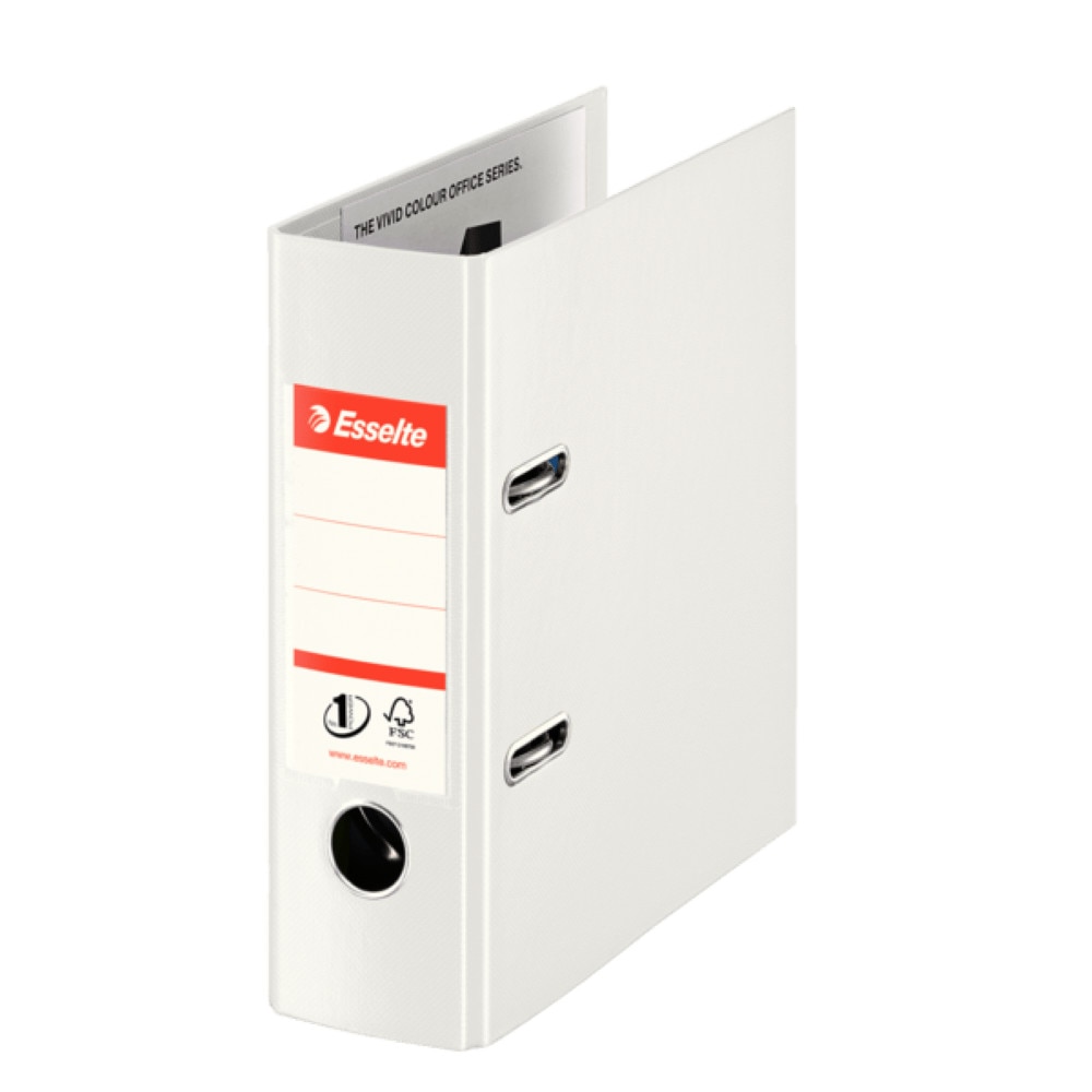 Biblioraft Esselte No.1 Power VIVIDA, PP, A5, 7.5 cm, alb