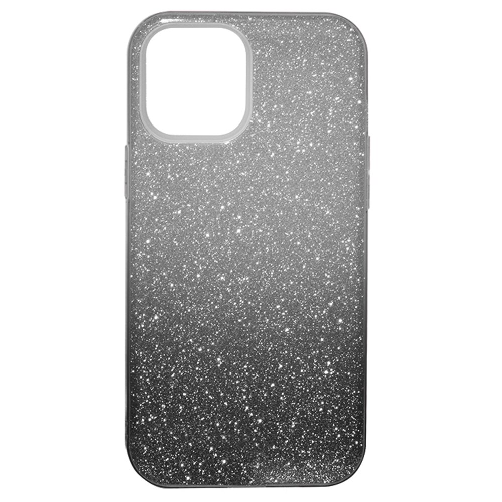 Husa Bling, Silicon, iPhone 12, Negru