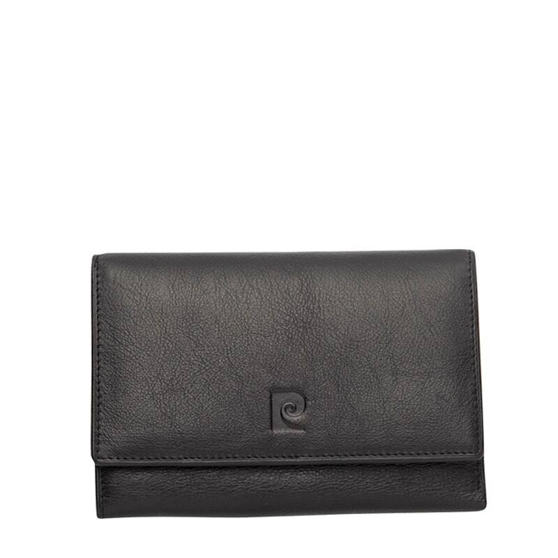 Portofel dama, Pierre Cardin, PCL01003, Piele naturala, Negru