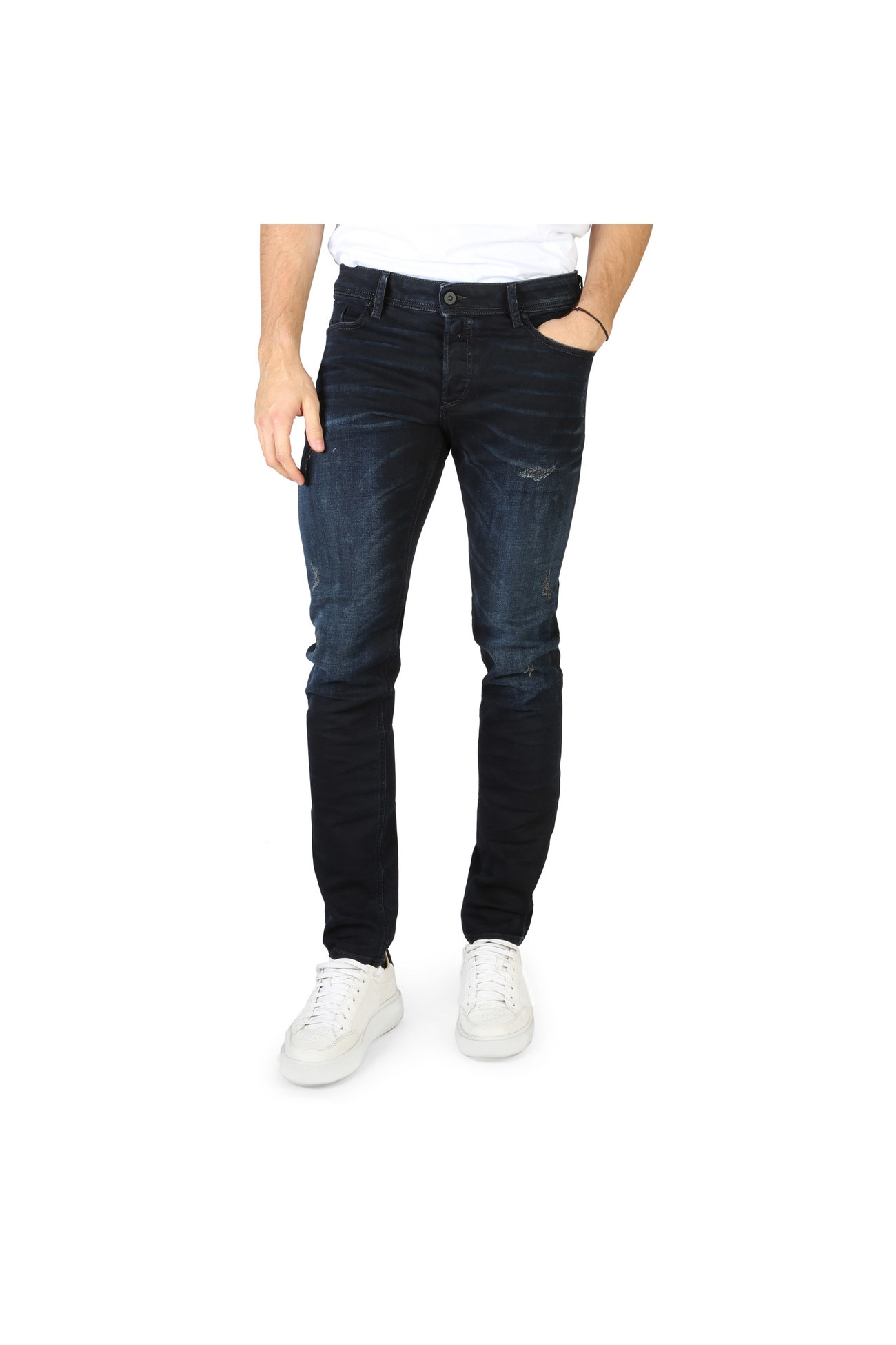 Blugi barbati Diesel model TROXER_L32_00SYID_R286W, Talie inalta, culoare Albastru, marime 30 EU