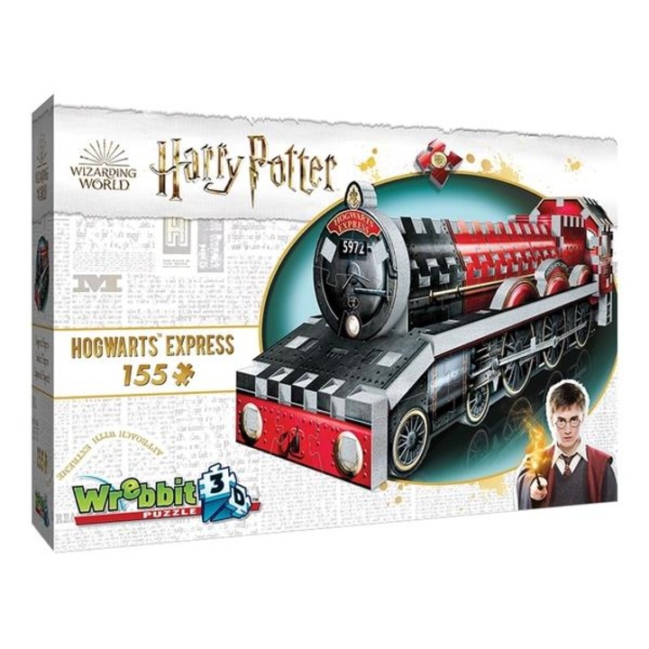 Мини 3D пъзел Хари Потър, Хогуортс Експрес, 155 части, 28x8x10 см