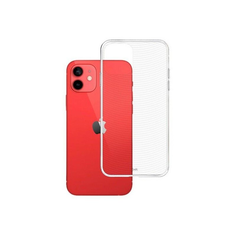 Husa Spate Premium 3mk Armor Pentru iPhone 12 Mini, Transparenta Cu Grip Pe Spate