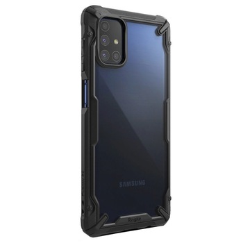 Husa Antisoc Ringke Fusion X pentru Samsung Galaxy M31s, Negru