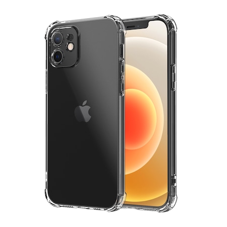 Husa de protectie compatibila iPhone 12 / 12 Pro, rezistenta la socuri, crystal clear
