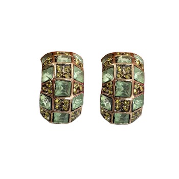 Cercei vintage dama, multicolor, 2.1 cm inaltime Cercei vintage dama, multicolor, 2.1 cm inaltime