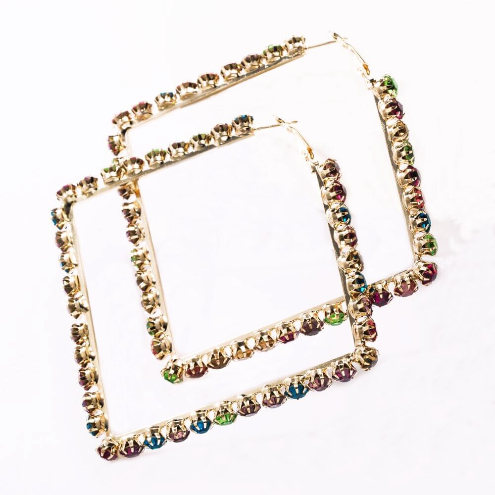 Cercei d-shaped multicolor