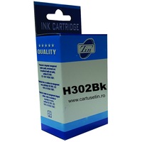 Cartus cerneala (inkjet) TIN compatibil cu HP F6U66AE / HP 302 Black - 190 pagini, 4 ml