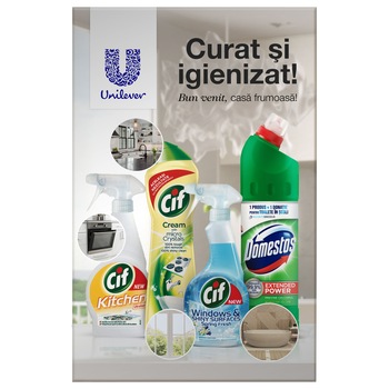 Pachet curatenie bucatarie Cif si Domestos Pachet curatenie bucatarie Cif si Domestos