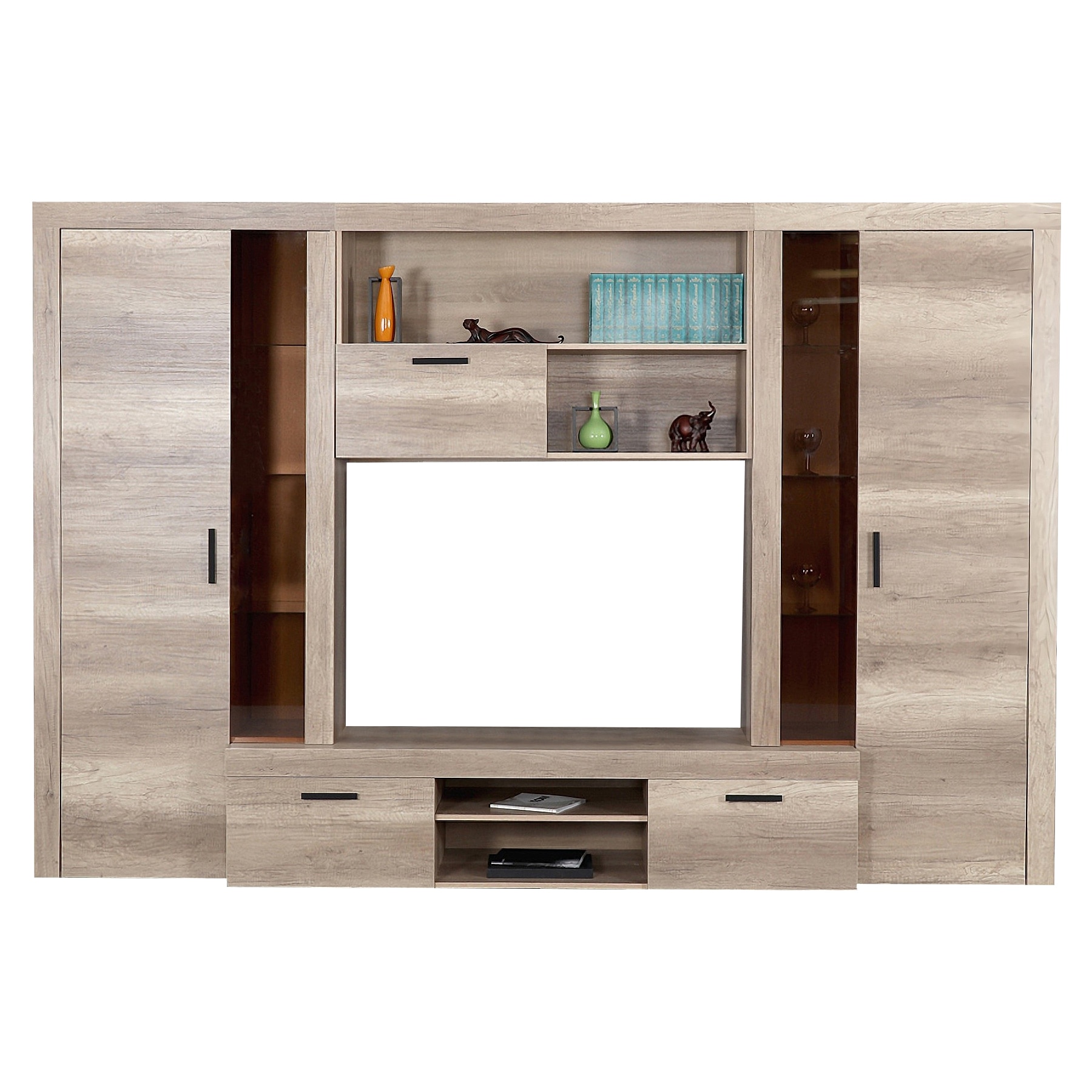 Set living, Triumf, 280x51x192cm, sonoma