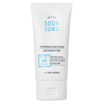 Crema de fata cu protectie solara SPF 49 PA++ , Soon Jung Mild Defence Sun Cream SPF49 PA++ 50ml Crema de fata cu protectie solara SPF 49 PA++ , Soon Jung Mild Defence Sun Cream SPF49 PA++ 50ml