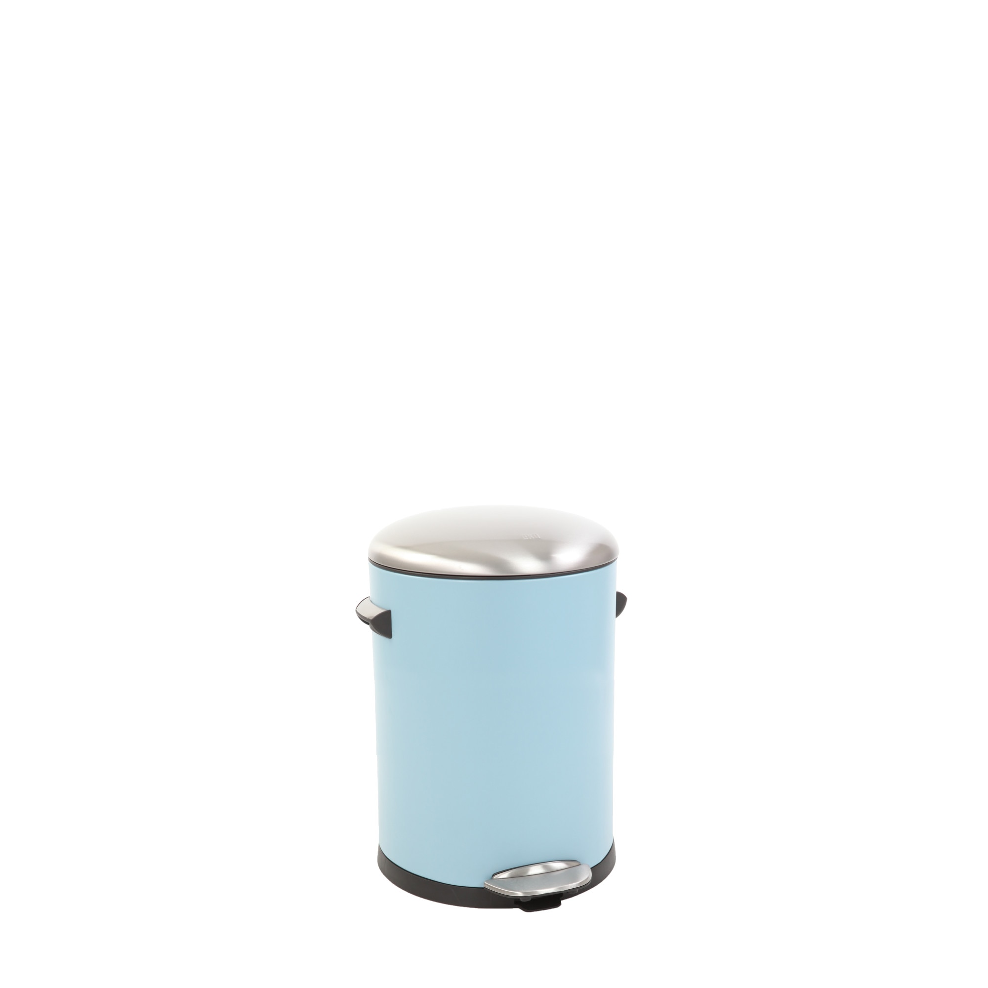 Cos de gunoi EKO Belle Deluxe blue, model designer, capac cu inchidere cu amortizare, 5 litri, 20.5 x 30 cm