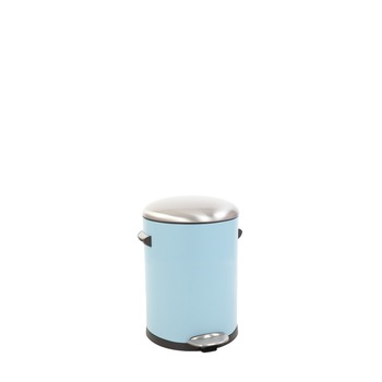 Cos de gunoi EKO Belle Deluxe blue, model designer, capac cu inchidere cu amortizare, 5 litri, 20.5 x 30 cm Cos de gunoi EKO Belle Deluxe blue, model designer, capac cu inchidere cu amortizare, 5 litri, 20.5 x 30 cm