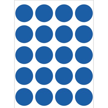 Set etichete, buline, albastru, ø 19, 100 buc, H1883 Set etichete, buline, albastru, ø 19, 100 buc, H1883