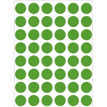 Set etichete, buline, verde, ø 13, 240 buc, H1855 Set etichete, buline, verde, ø 13, 240 buc, H1855