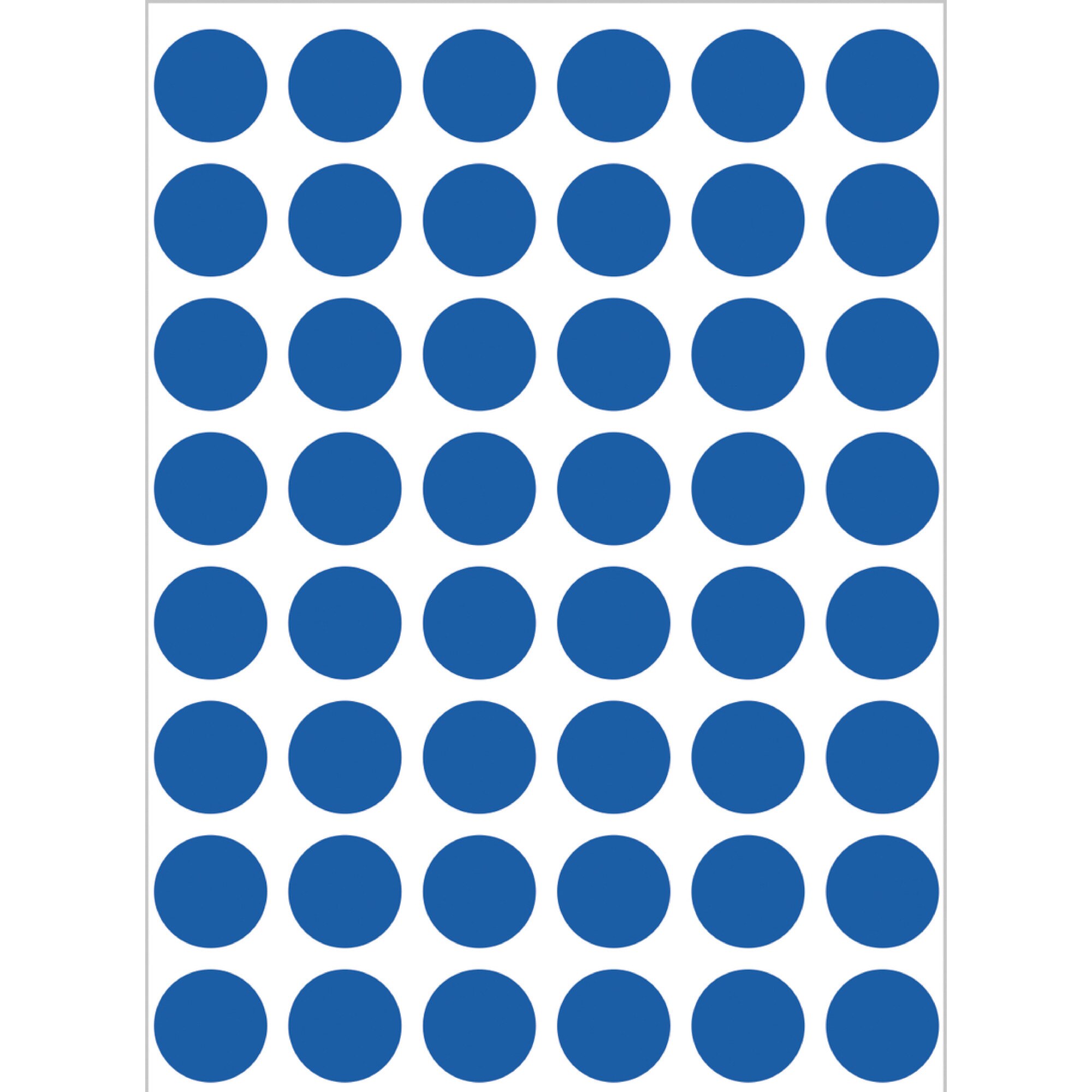 Set etichete, buline, albastru inchis, ø 13, 240 buc, H1853