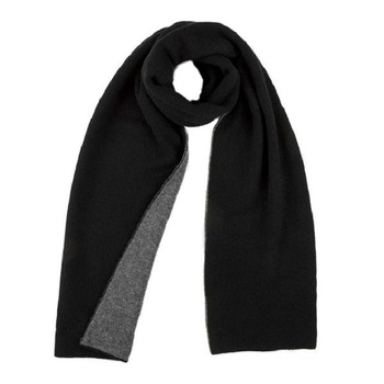 Esarfa tip fular, eleganta, cu doua fete, negru uni, 30% lana, 70% vascoza, 180x30 cm Esarfa tip fular, eleganta, cu doua fete, negru uni, 30% lana, 70% vascoza, 180x30 cm