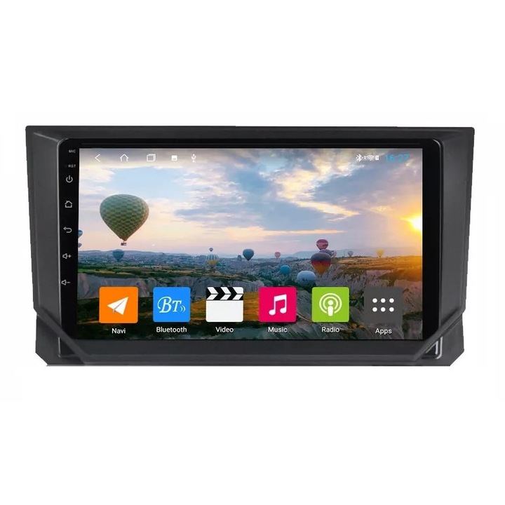 Navigatie Seat Ibiza ( 2017 + ), Android, Display 9 inch, 2GB RAM +32 GB ROM, Internet, 4G, Aplicatii, Waze, Wi Fi, Usb, Bluetooth, Mirrorlink