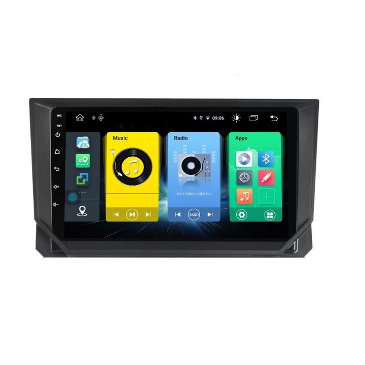 Navigatie Seat Ibiza ( 2017 + ), 4 GB RAM + 64 GB ROM, Slot Sim 4G pentru Internet, Carplay, Android, Aplicatii, Usb, Wi Fi, Bluetooth