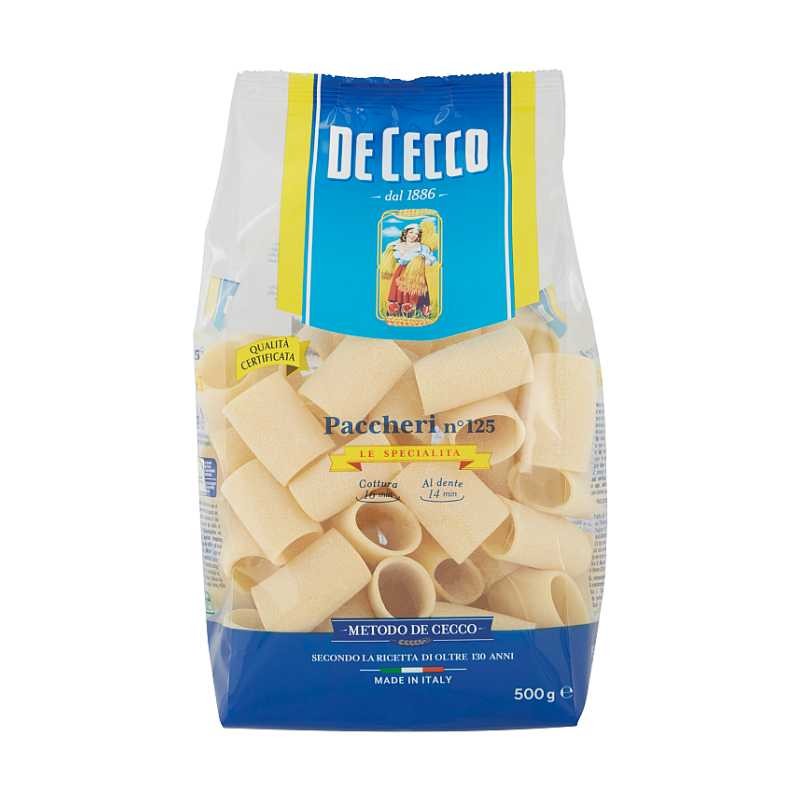 Paste Paccheri De Cecco 500g