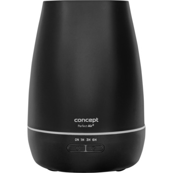 Umidificator Concept ZV1021, 12 W, Rezervor 0.3 l, Umidificare 45 ml/h, Aromaterapie, Temporizator, Negru Umidificator Concept ZV1021, 12 W, Rezervor 0.3 l, Umidificare 45 ml/h, Aromaterapie, Temporizator, Negru