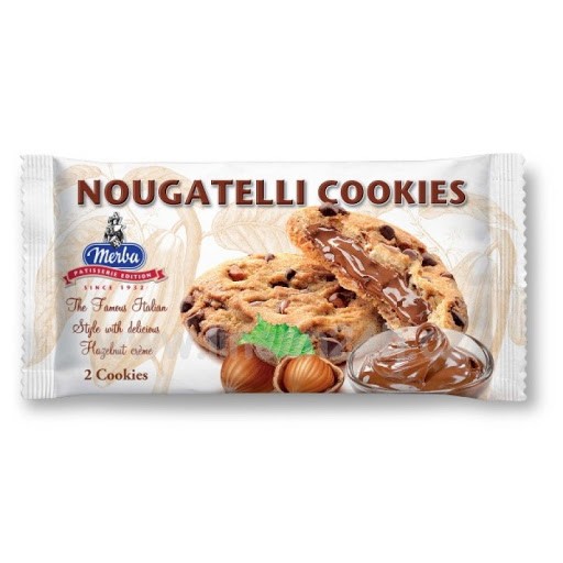 Biscuiti Nougatelli Merba 44g