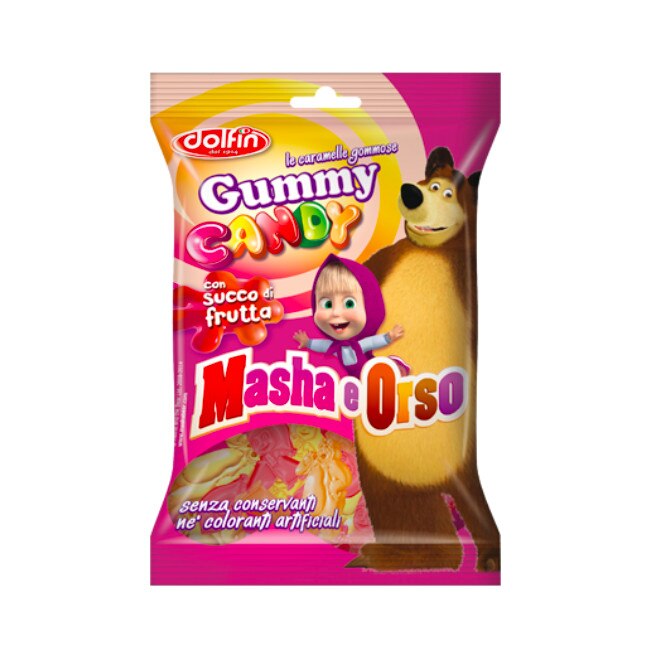 Jeleuri Gumate cu Fructe Dolfin, Masha si Ursul - 80gr