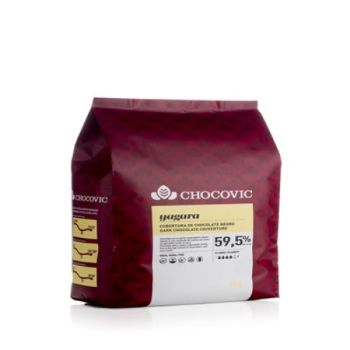 Ciocolata amaruie Yagara, Chocovic, 59.5% cacao, 5 Kg