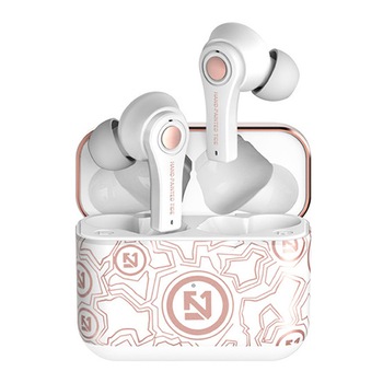 Casti wireless pentru iPhone/ Xiaomi/ Samsung/ Huawei, Bluetooth 5.0, TS-100, TWS, Alb Casti wireless pentru iPhone/ Xiaomi/ Samsung/ Huawei, Bluetooth 5.0, TS-100, TWS, Alb