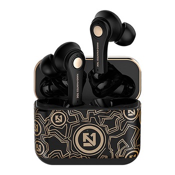 Casti wireless pentru iPhone/ Xiaomi/ Samsung/ Huawei, Bluetooth 5.0, TS-100, TWS, Negru Casti wireless pentru iPhone/ Xiaomi/ Samsung/ Huawei, Bluetooth 5.0, TS-100, TWS, Negru