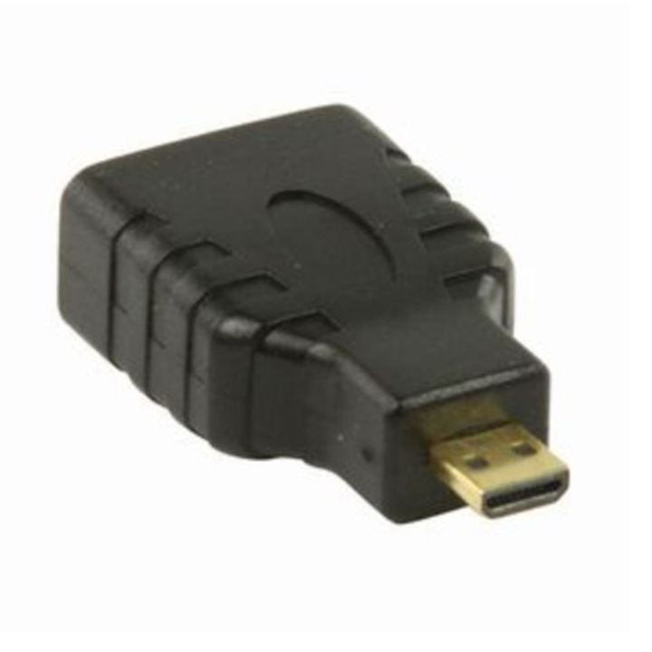 Адаптер Nedis HDMI micro мъжко - HDMI женско, Черен