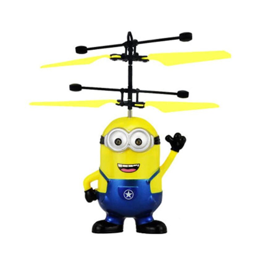 Minion zburator, cu LED si senzor de inductie - Bob Albastru