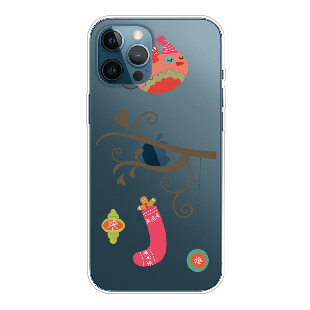 Husa Craciun Apple iPhone 12 model Christmas Dove, Antisoc, TPU, Viceversa Multicolor