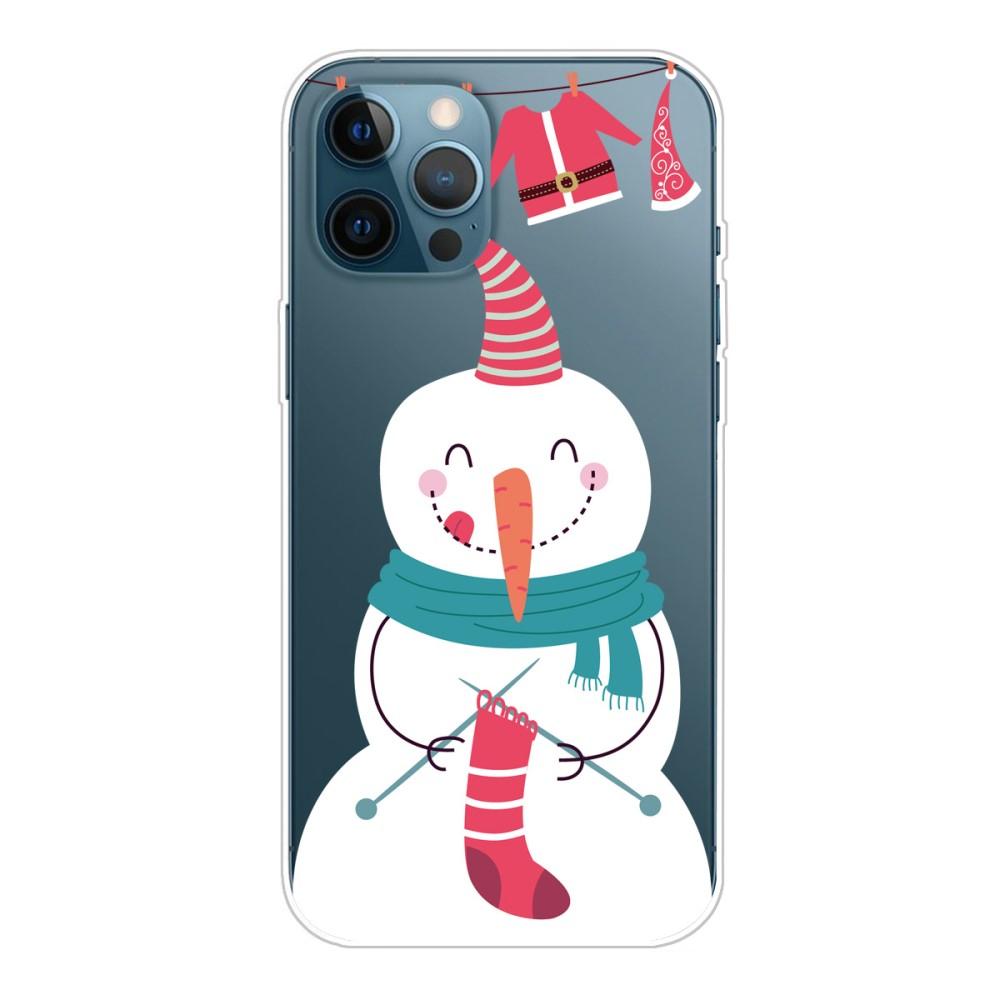 Husa Craciun Apple iPhone 12 Pro Max model Knitting Snowman, Antisoc, TPU, Viceversa Multicolor
