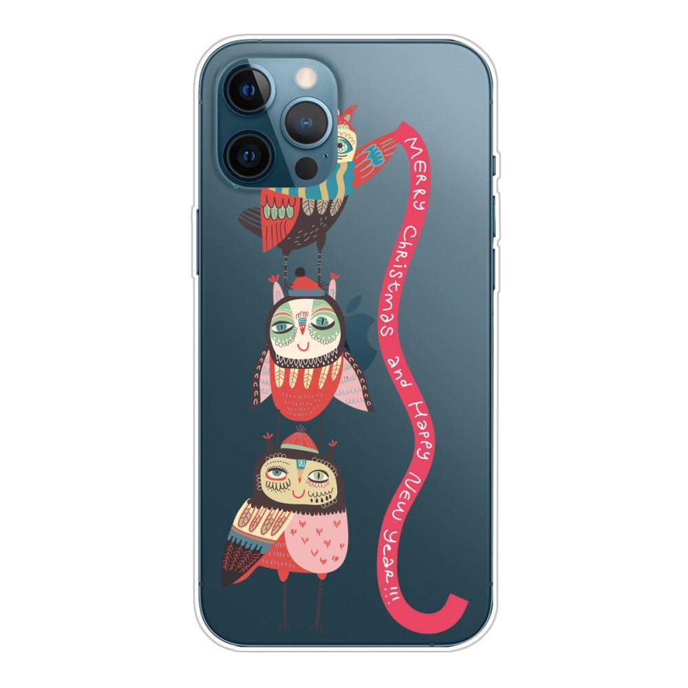 Husa Craciun Apple iPhone 12 model Christmas Owl, Antisoc, TPU, Viceversa Multicolor