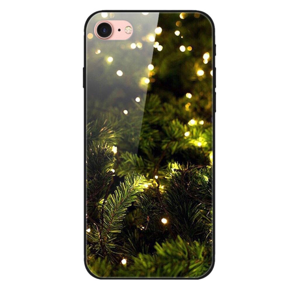 Husa Craciun Apple iPhone SE 2 model Glass Christmas Light, Antisoc, TPU Hybrid, Viceversa Multicolor