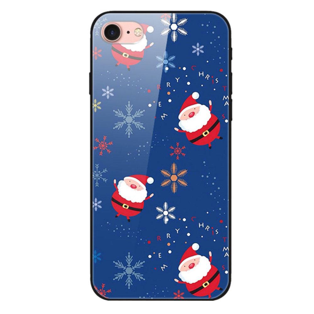 Husa Craciun Apple iPhone SE 2 model Glass Sweet Santa, Antisoc, TPU Hybrid, Viceversa Multicolor