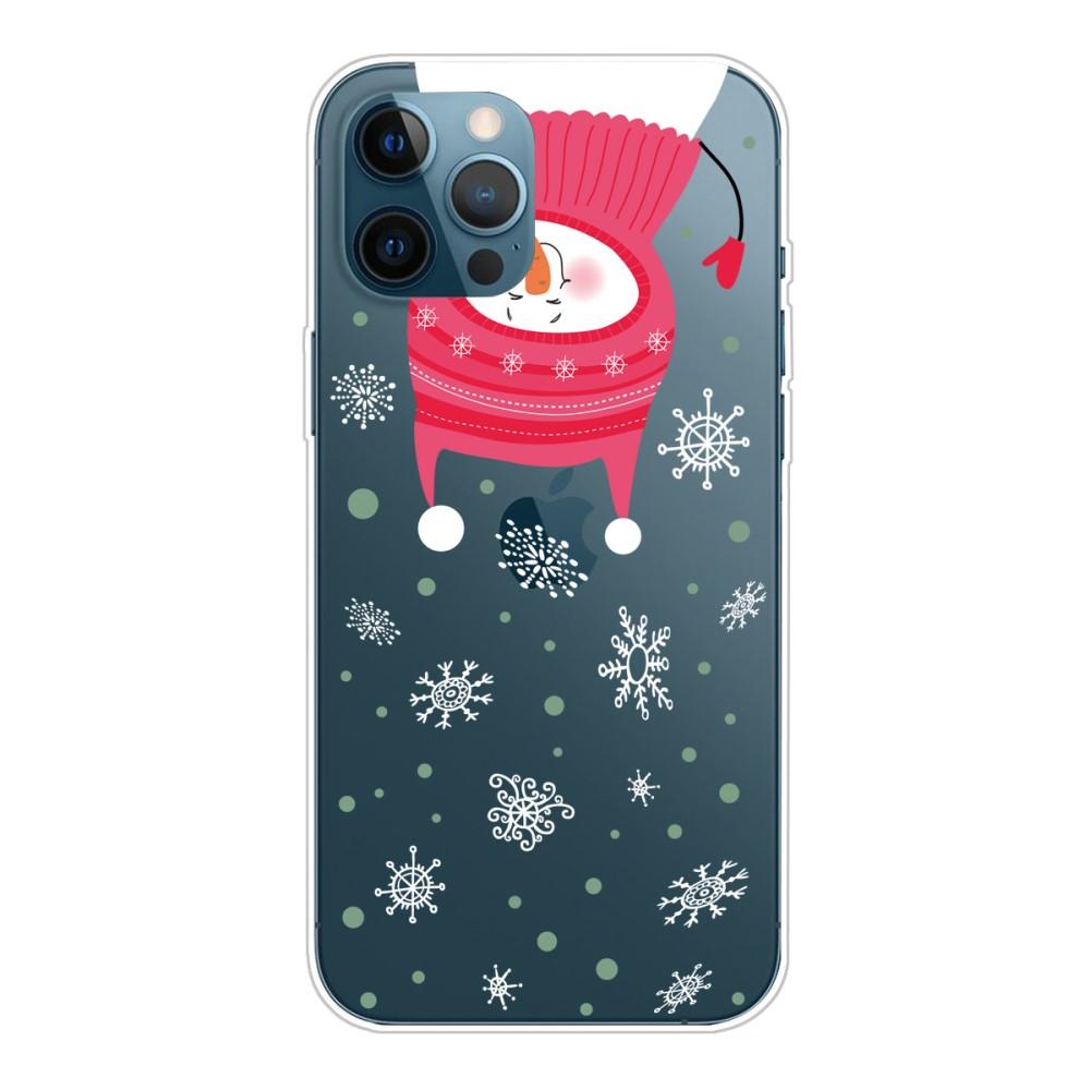 Husa Craciun Apple iPhone 12 model Happy Snowman, Antisoc, TPU, Viceversa Multicolor