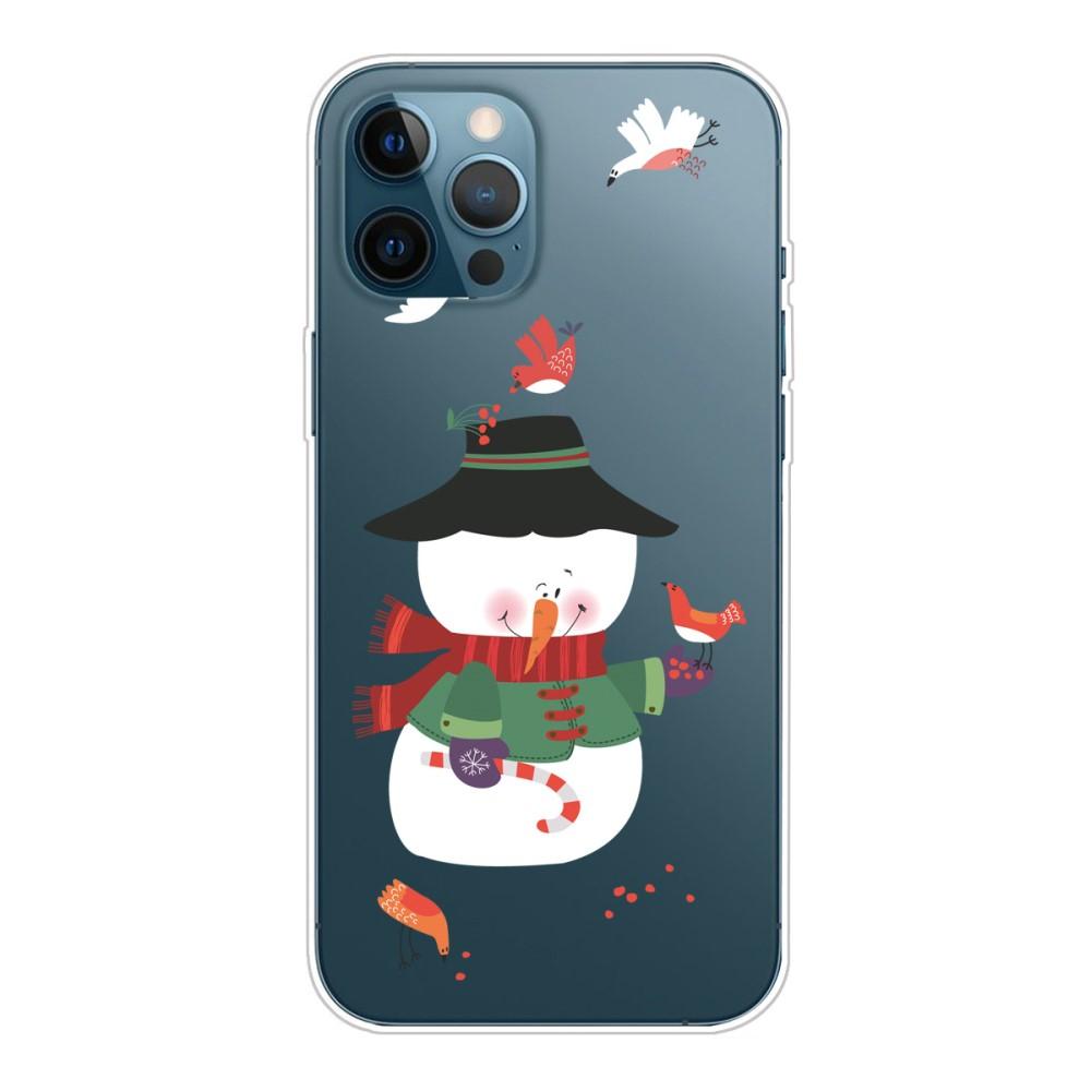 Husa Craciun Apple iPhone 12 model Christmas Snowman, Antisoc, TPU, Viceversa Multicolor