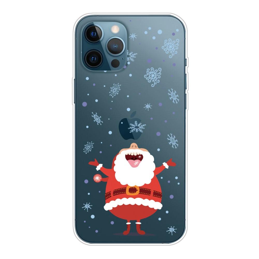 Husa Craciun Apple iPhone 12 model Eating snow, Antisoc, TPU, Viceversa Multicolor