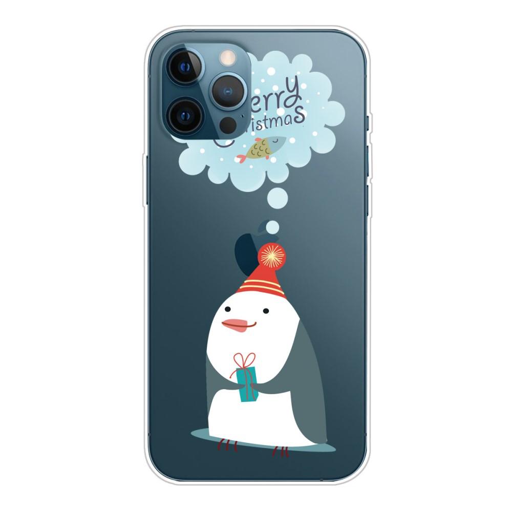 Husa Craciun Apple iPhone 12 model Penguin Christmas, Antisoc, TPU, Viceversa Multicolor