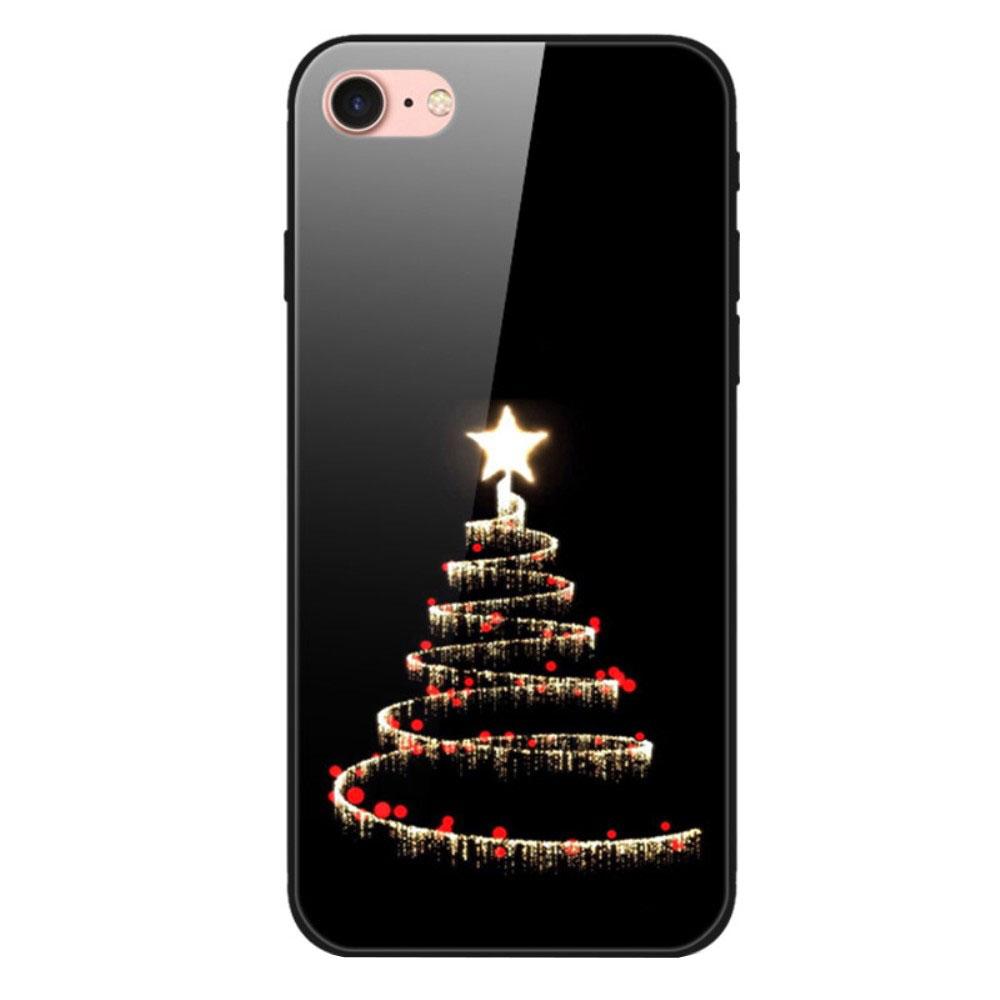 Husa Craciun Apple iPhone SE 2 model Glass Christmas Star, Antisoc, TPU Hybrid, Viceversa Multicolor