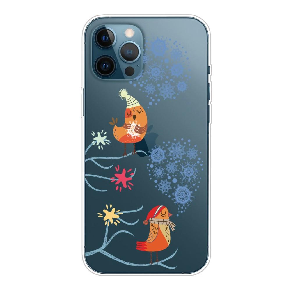 Husa Craciun Apple iPhone 12 Pro Max model Winter Doves, Antisoc, TPU, Viceversa Multicolor