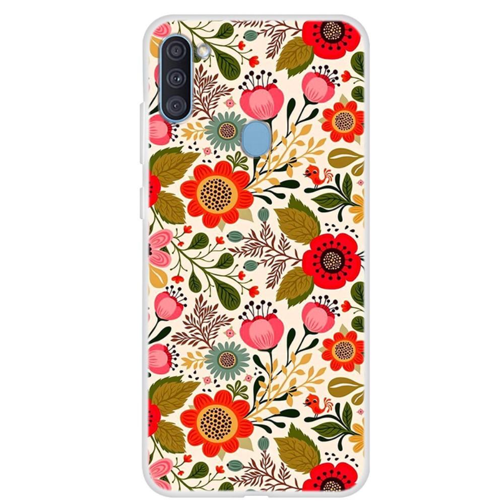 Husa Samsung Galaxy A11 model Retro Flowers, Silicon, Antisoc, Viceversa Multicolor