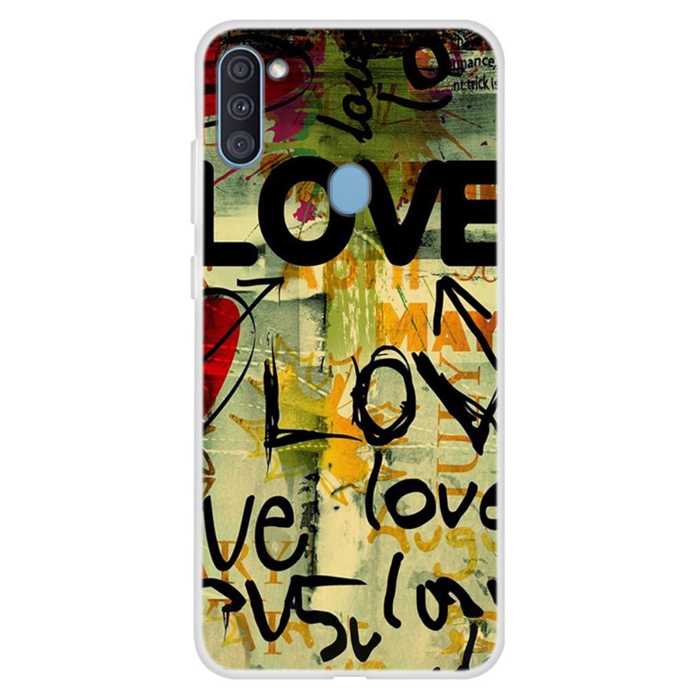 Husa Samsung Galaxy A11 model Love Graffity, Silicon, Antisoc, Viceversa Multicolor