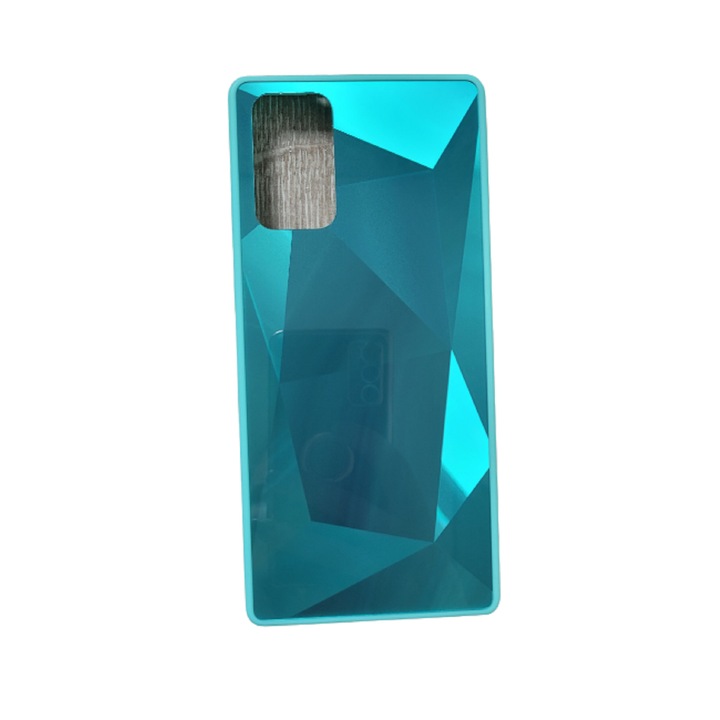 Огледален капак с диамантена текстура Smart Accessories, съвместим със Samsung Note 20 Green