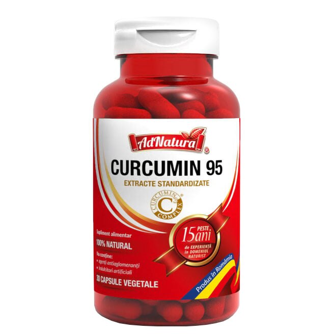 Supliment alimentar Curcumin 95, 30 capsule