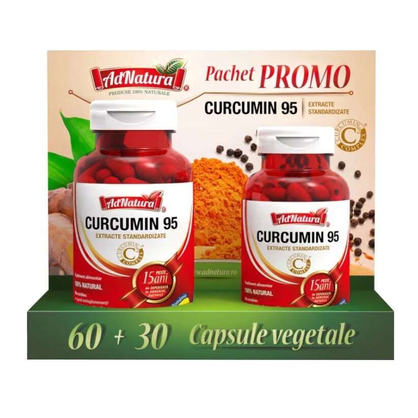 Supliment alimentar Curcumin 95, 60 + 30 capsule